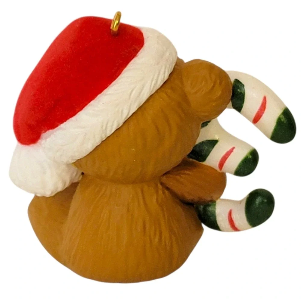 VTG 80s Hallmark Third‎ Christmas Ornament 1989 Teddy Bear Keepsake Child Kid